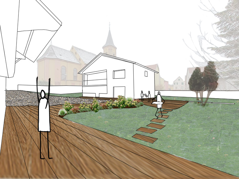 PHOTOMONTAGE CONVIVIALITE | Passion Jardins Plans et esquisses personnalisés Illzach 3