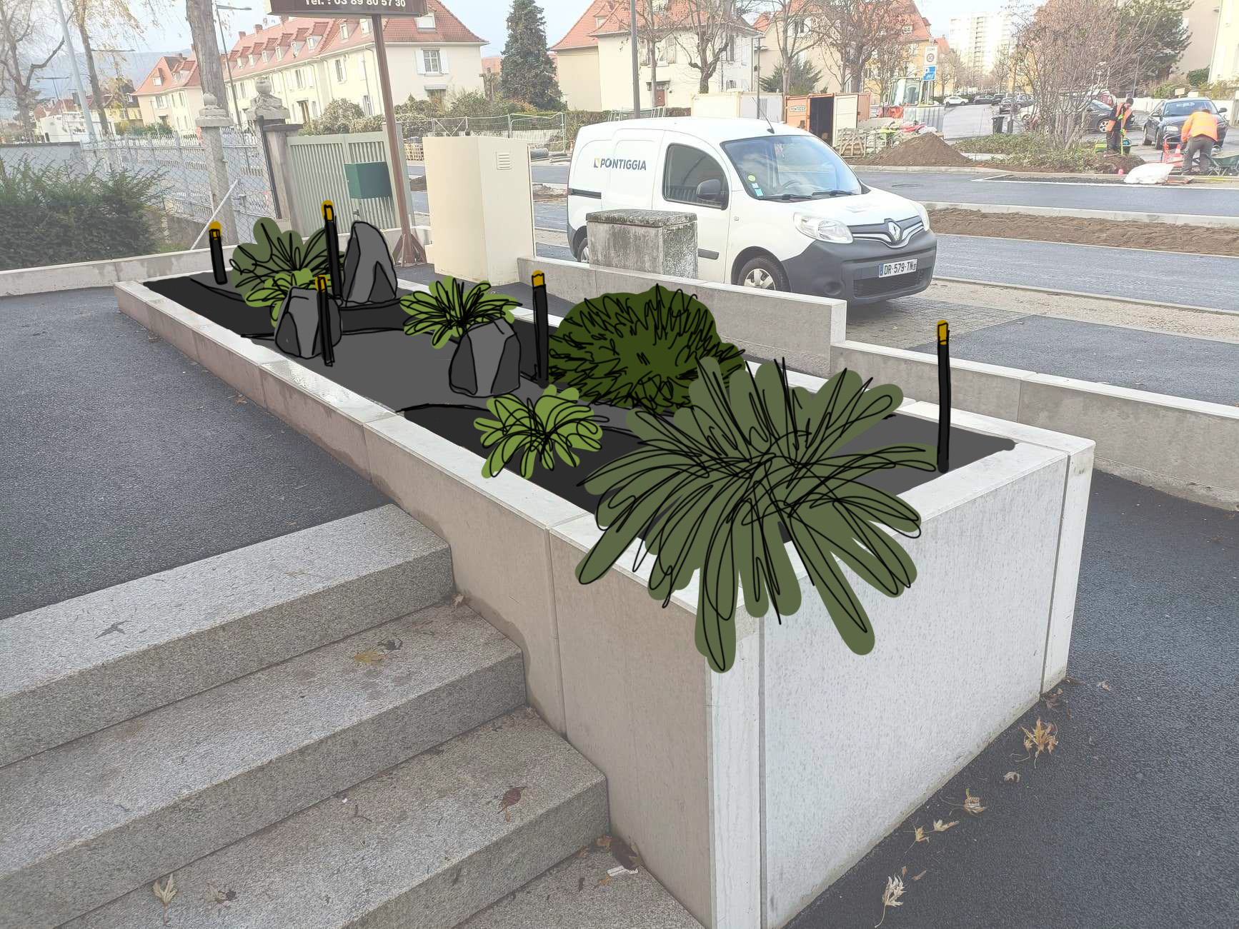 VUE 1 JAMM | Passion Jardins Plans et esquisses personnalisés Cernay